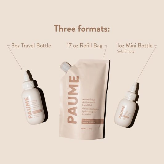 PAUME Mini Bottle For Sanitizer (Sold Empty)