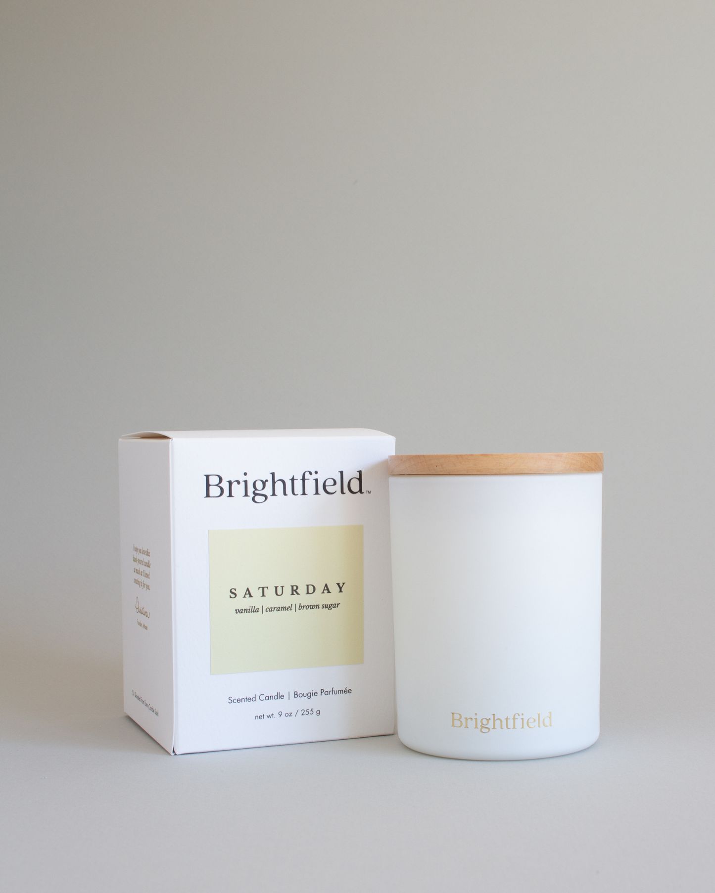 Saturday Non-Toxic Coconut Soy Candle with Wood Wick