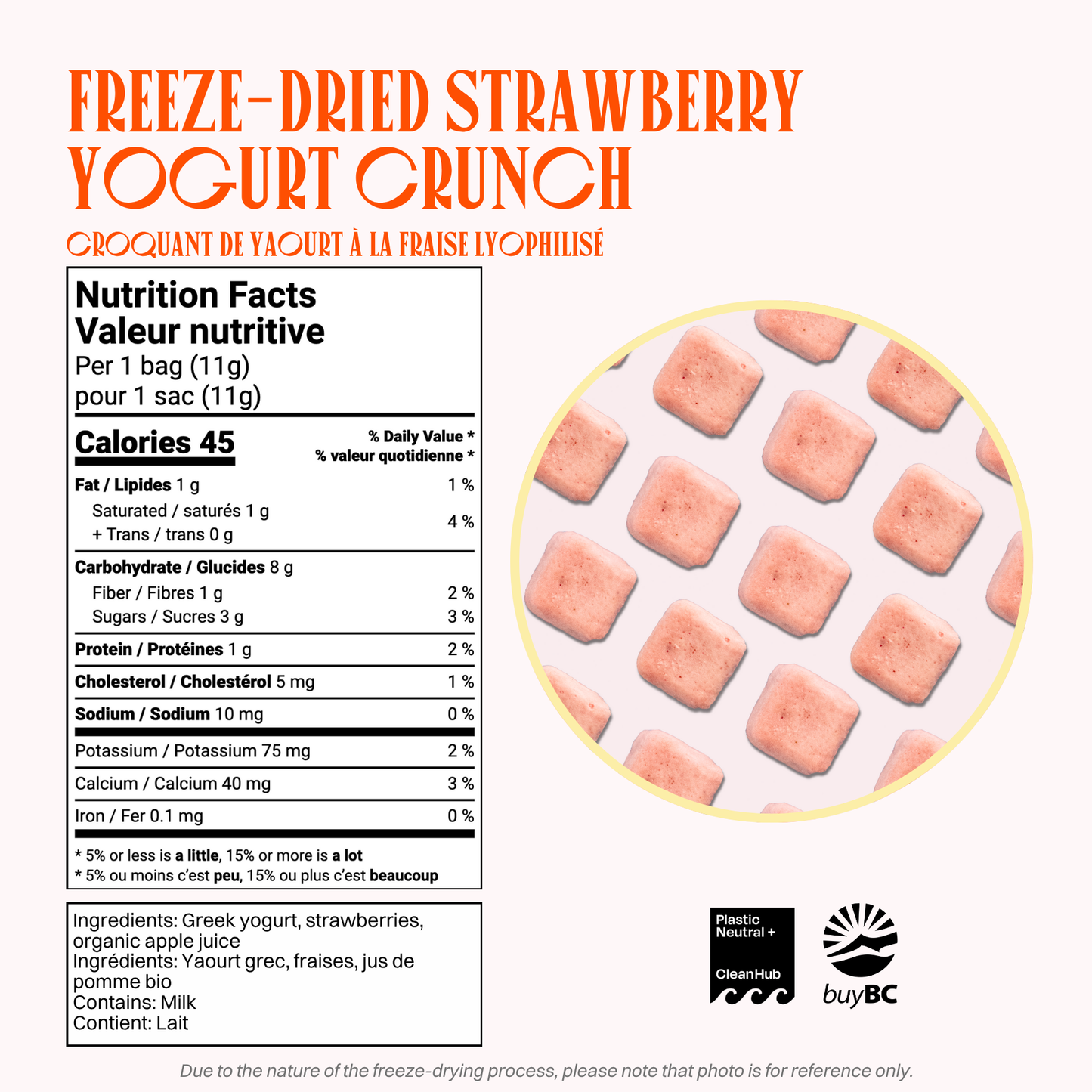 Freeze-Dried Strawberry Yogurt Crunch (Snack Size)