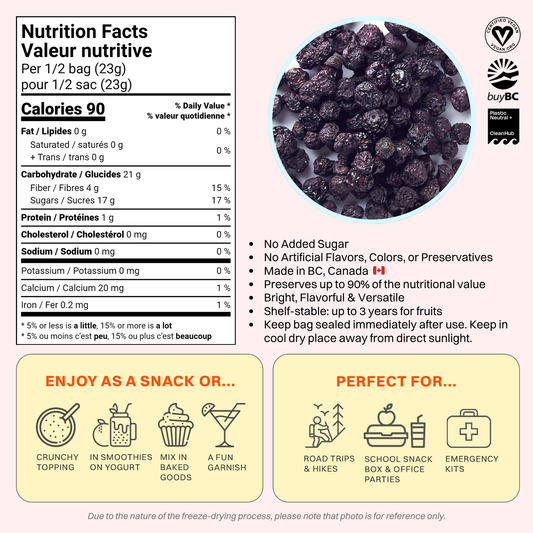 Freeze-Dried Blueberries (Whole)