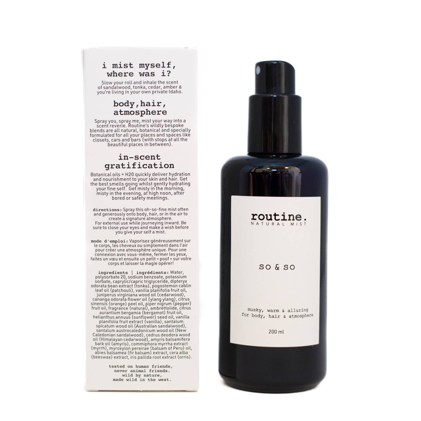 So & So 200ml Body, Hair & Atmosphere Mist