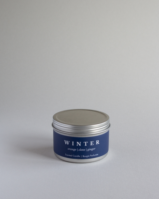 Winter Mini Candle Orange Clove Stocking Stuffer Candle