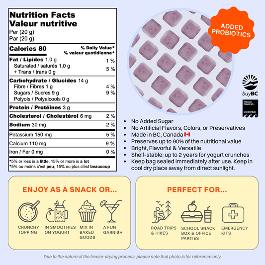 *NEW FORMULA* Blueberry Yogurt Crunch (Added Probiotics)