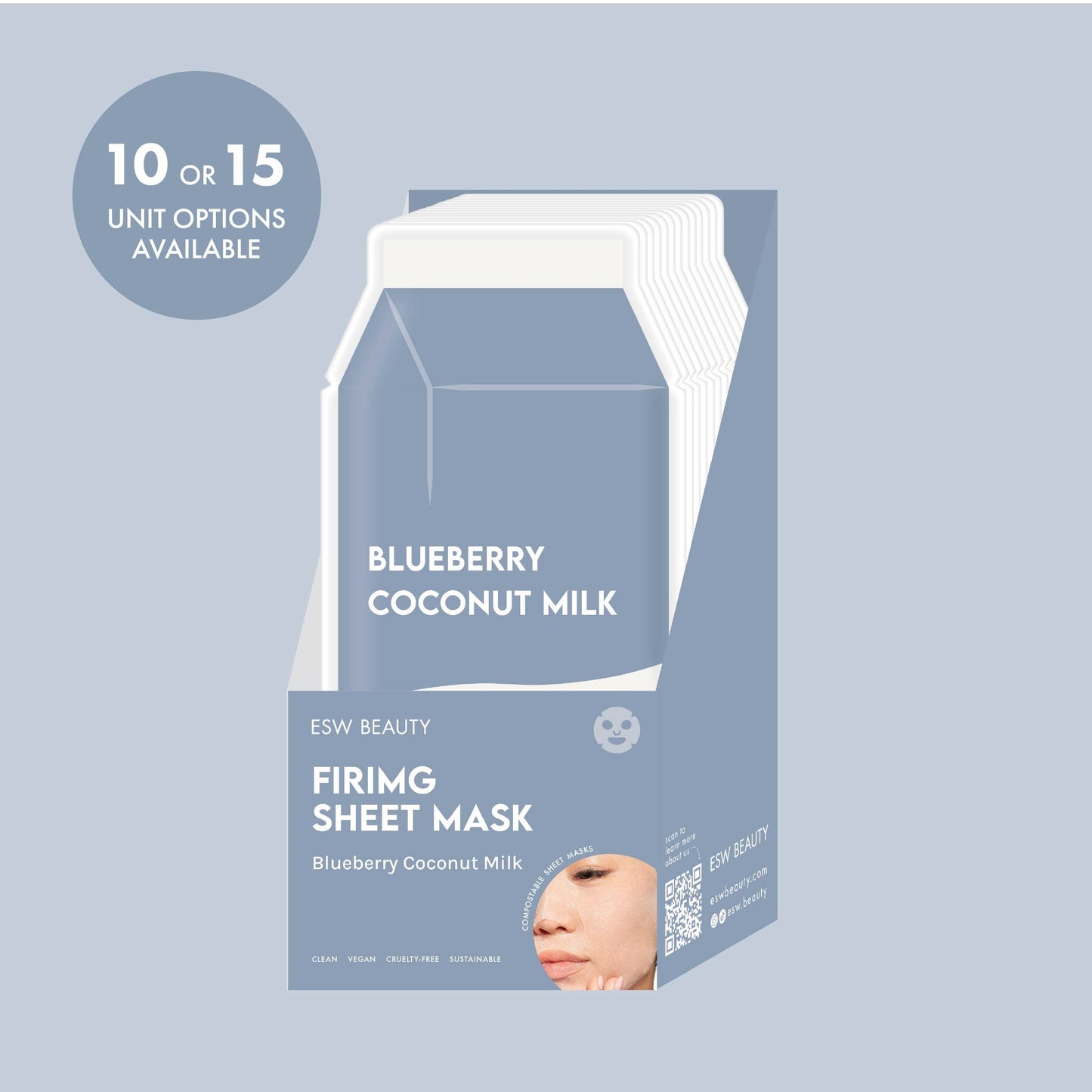 Blueberry Coconut Milk Firming Sheet Mask