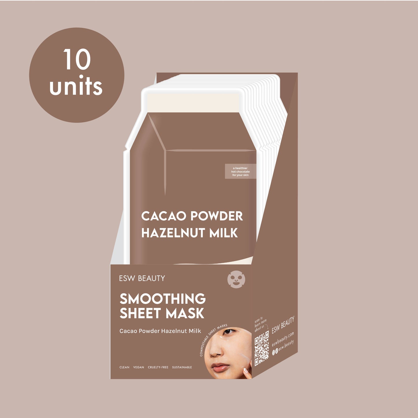 Cacao Powder Smoothing Sheet Mask