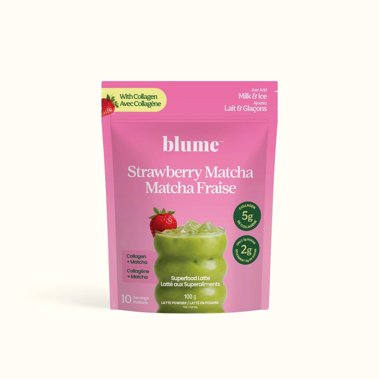 Iced Strawberry Matcha Latte