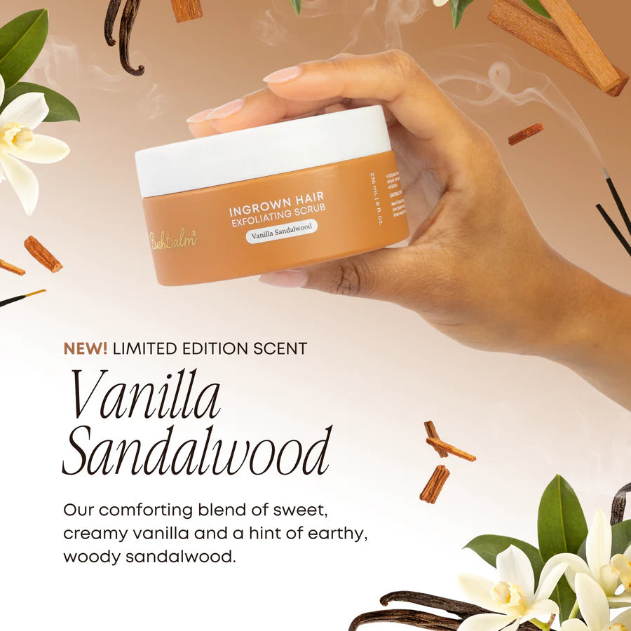 Vanilla Sandalwood Ingrown Hair Exfoliating Scrub