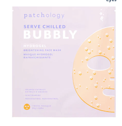 Served Chill Bubly Hydrogel Brightening Mask- Single Mask