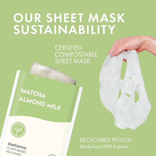 Matcha Almond Milk Sheet Mask