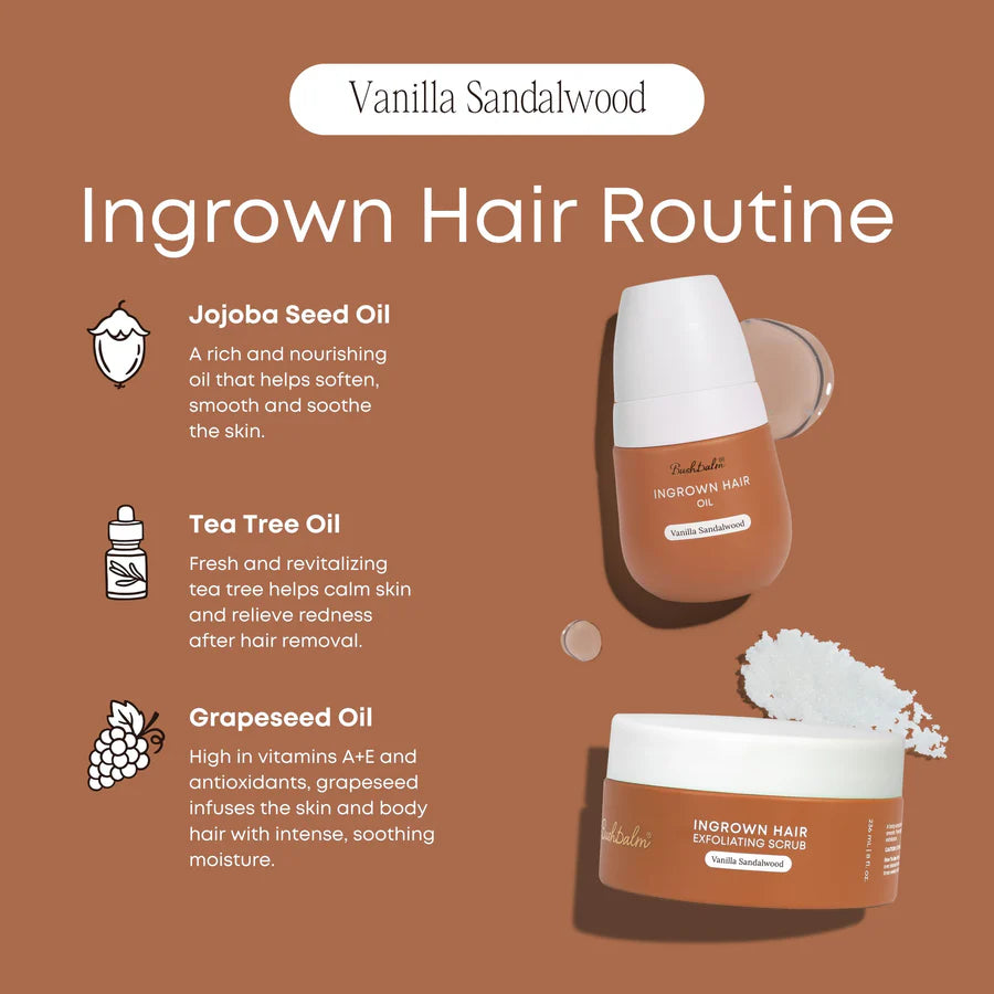 Vanilla Sandalwood Ingrown Hair Exfoliating Scrub