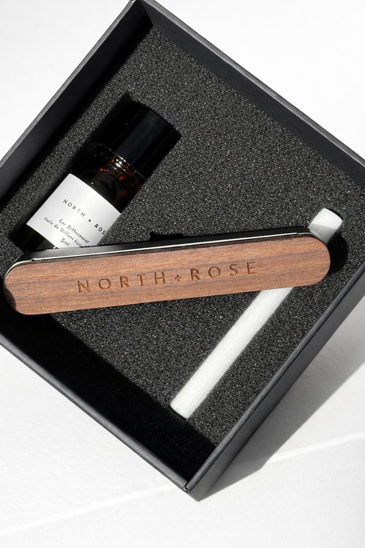After Dark | Car Air Freshener Diffuser Set | Wood Vent Clip
