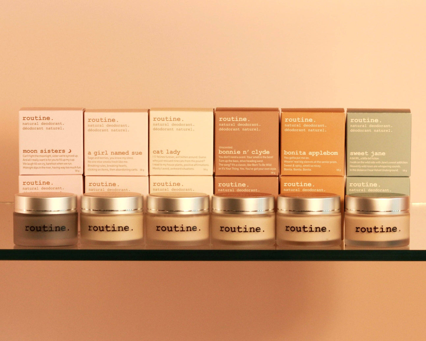 Sweet 6 Deodorant Jars