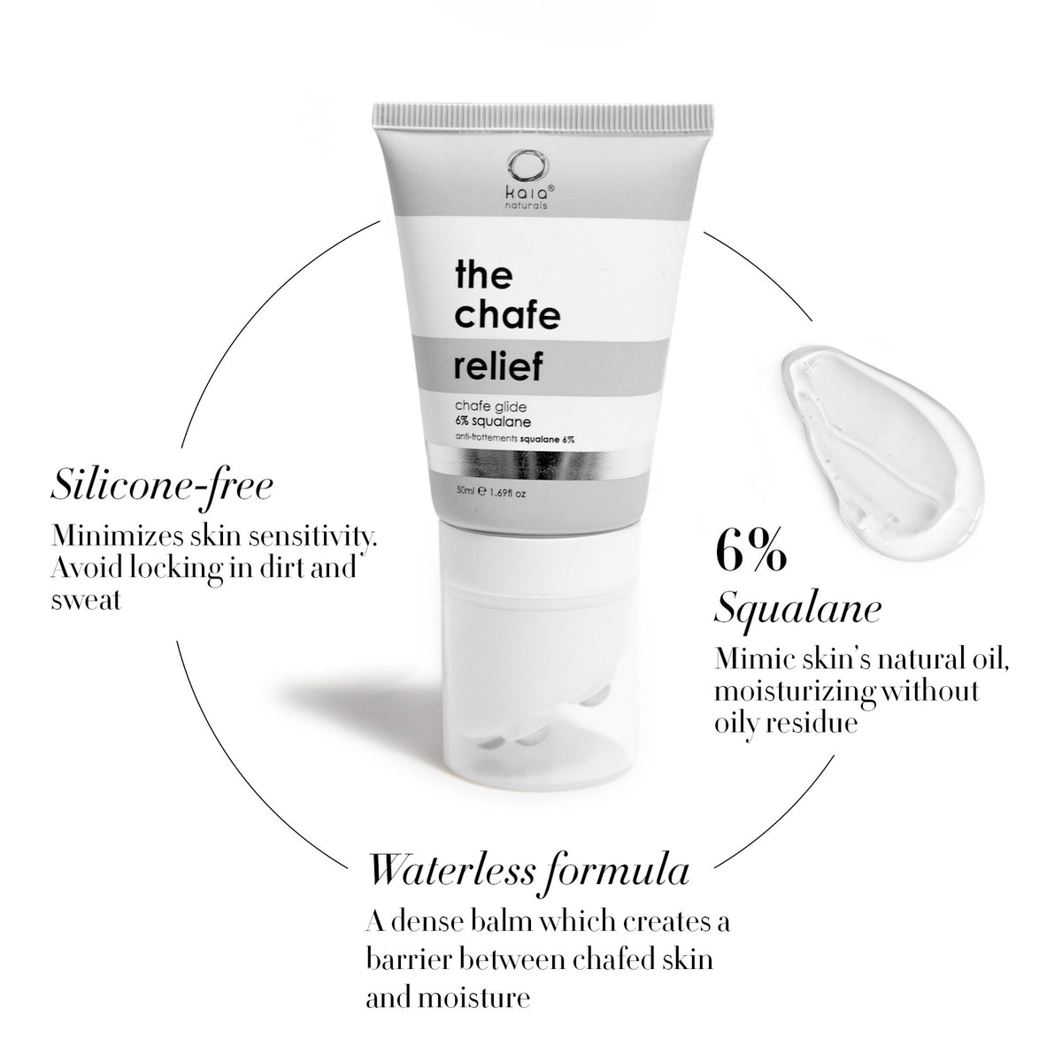 The Anti Chafe Relief Balm | Protective Barrier 6% Squalane