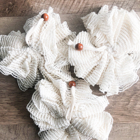 Natural Organic Ramie Bath Sponge - Plastic Free