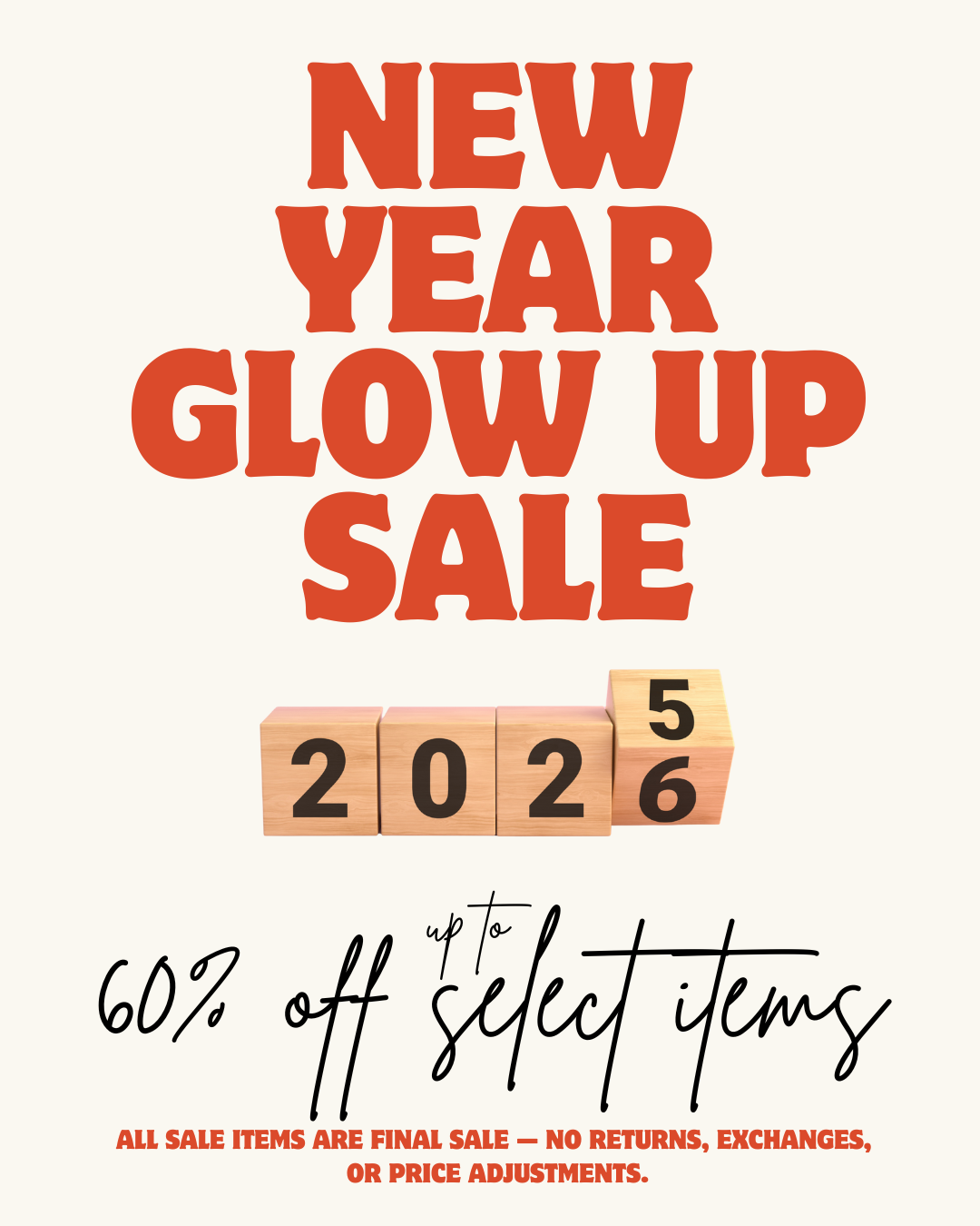 New Year Glow Up Sale