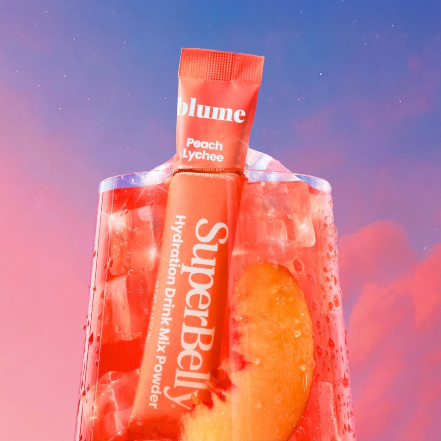 SuperBelly Hydration & Gut Mix, Peach-Lychee