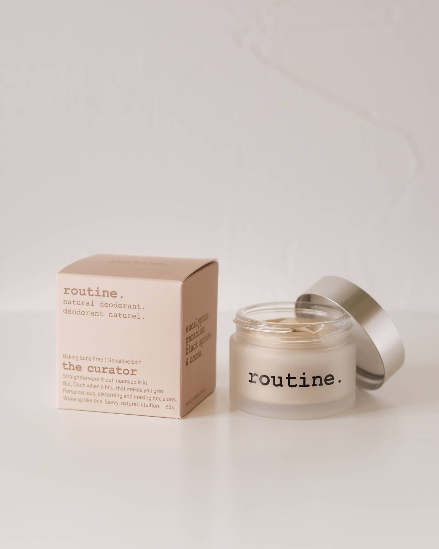 Baking Soda Free - The Curator 58g Deodorant JAR