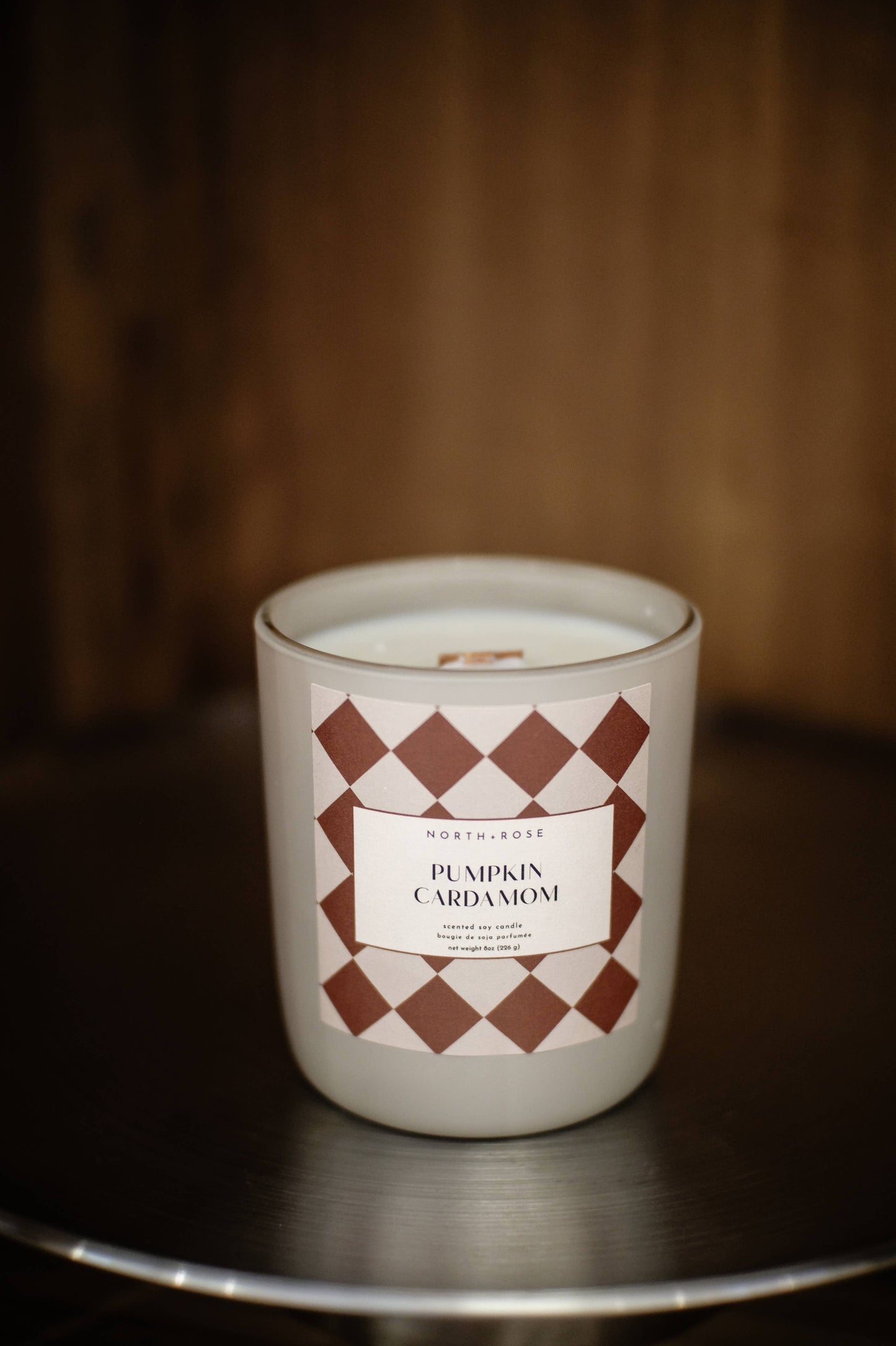 Pumpkin Cardamom 8oz Wood Wick Candle