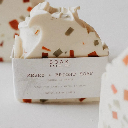 Merry and Bright Soap Bar: Holiday Collection - Canadian Handmade