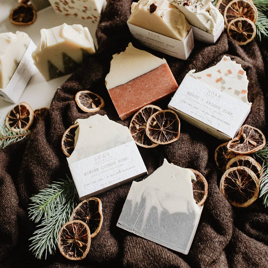 Winter Citrus Soap Bar: Holiday Collection - Canadian Made