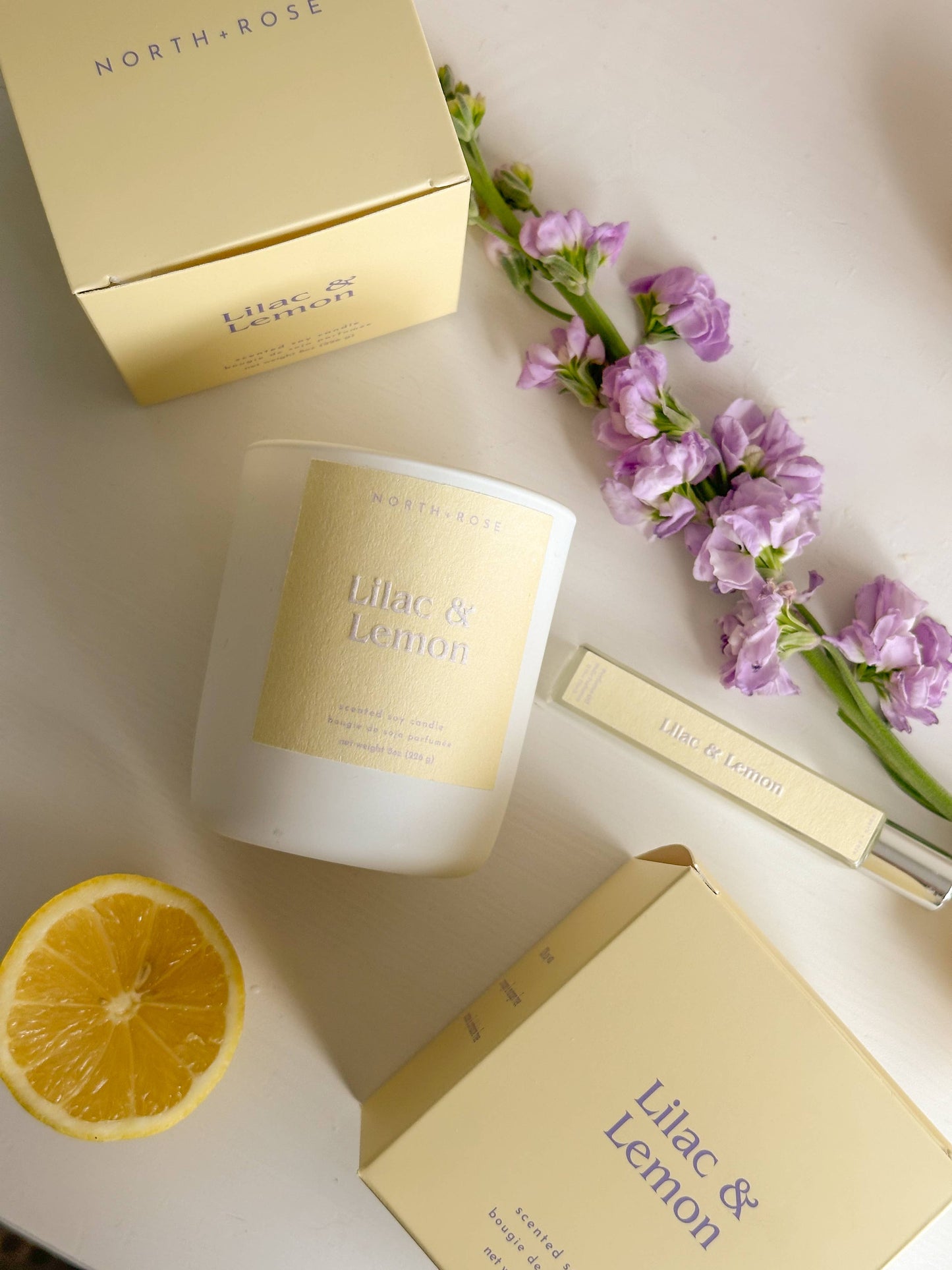 Lemon & Lilac - Wood Wick Candle