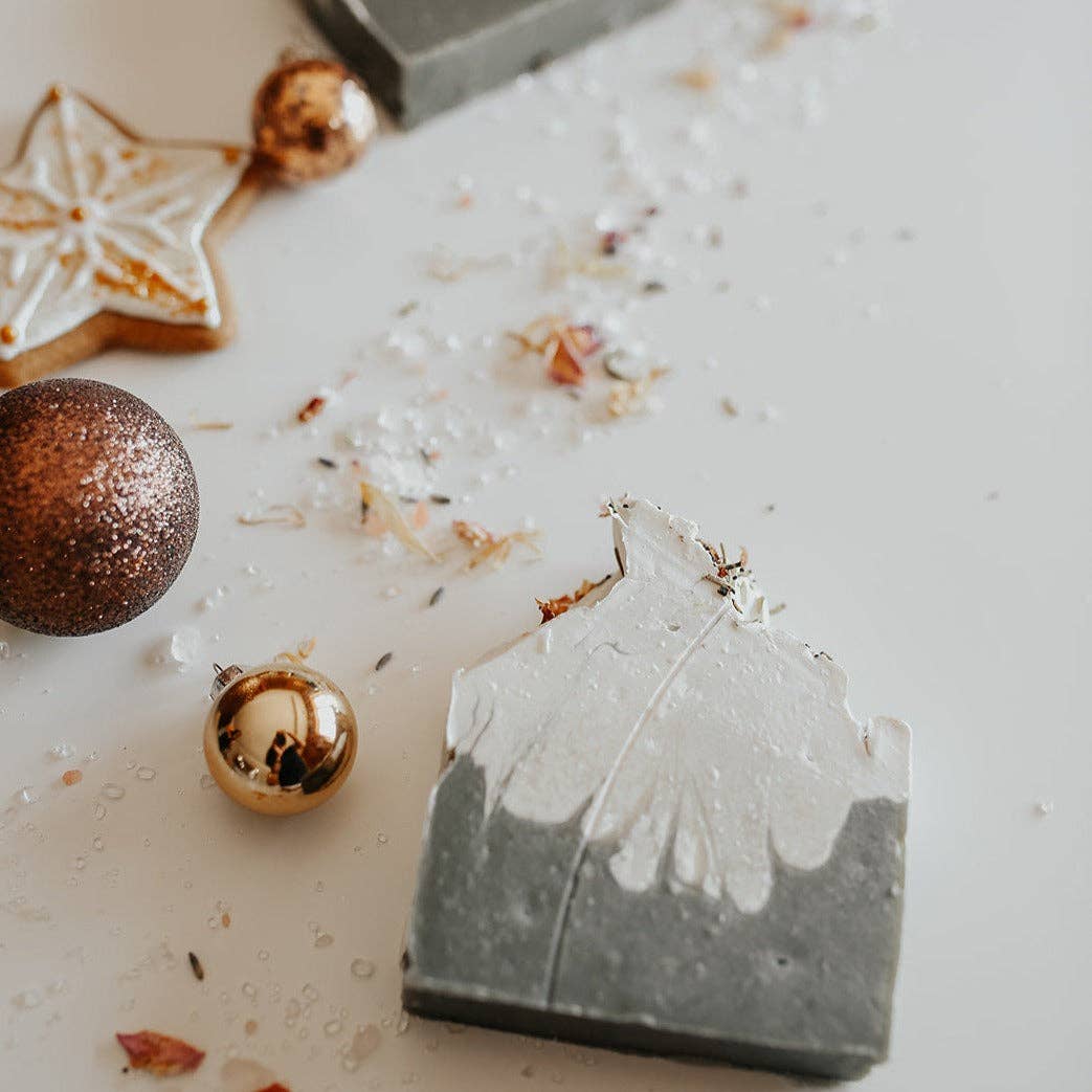 Frosted Forest Soap Bar: Holiday Collection - Canadian Handmade