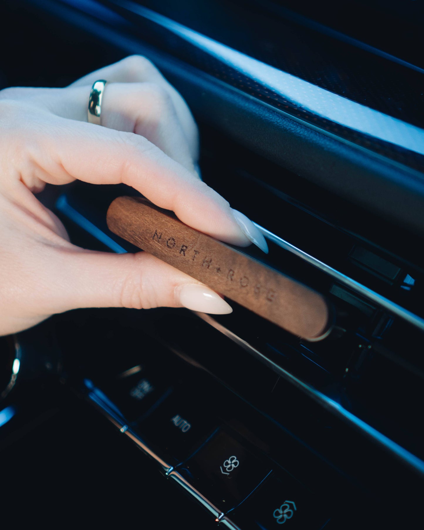 Blush | Car Air Freshener Diffuser Set | Wood Vent Clip