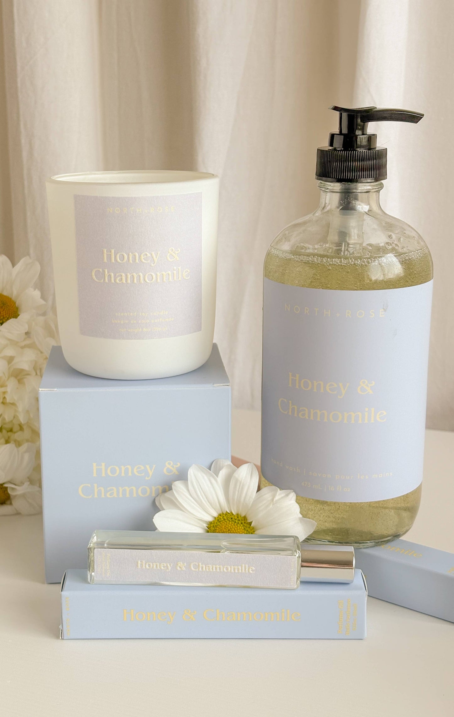 Honey & Chamomile - Wood Wick Candle