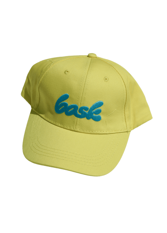 The Bask Dad Hat: Pretty in Pink on Sunshine Yellow