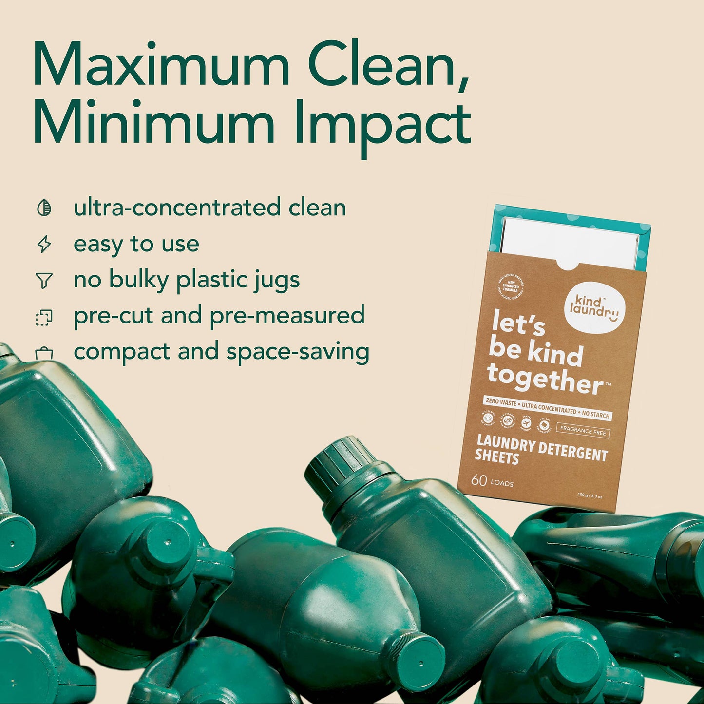 Zero Waste Laundry Detergent Sheets (Wood Haven)