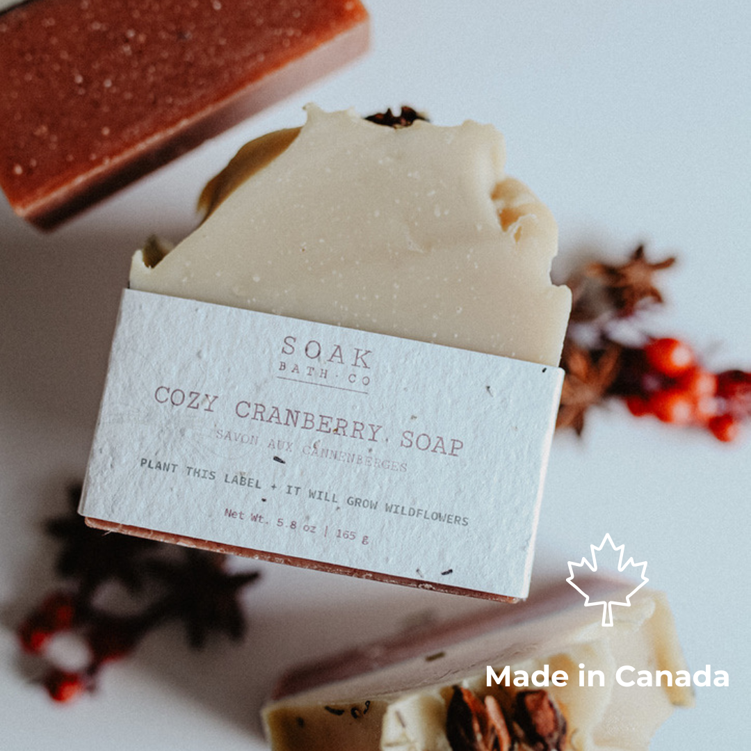 Cozy Cranberry Soap Bar - Made in Canada