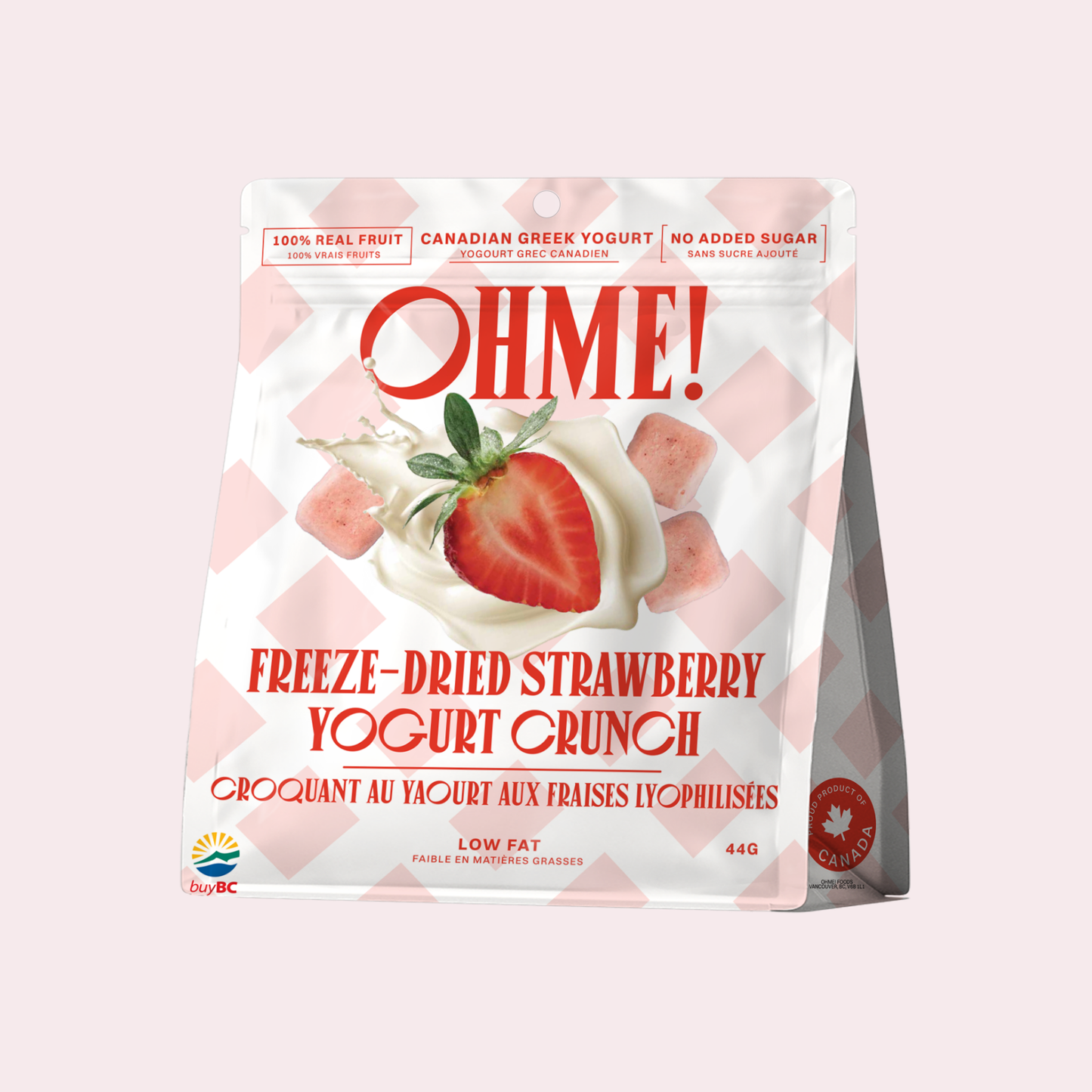 Freeze-Dried Strawberry Yogurt Crunch