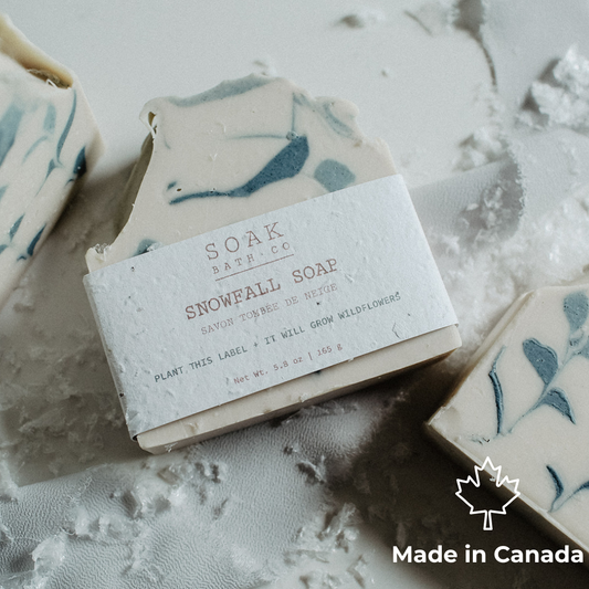 Snowfall Soap Bar - Canadian Handmade