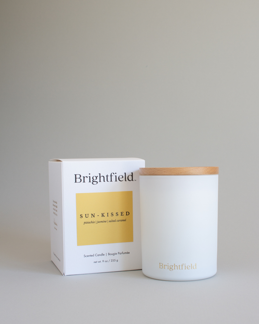 Sun-kissed Scented Candle Pistachio, Salted Caramel, Jasmine