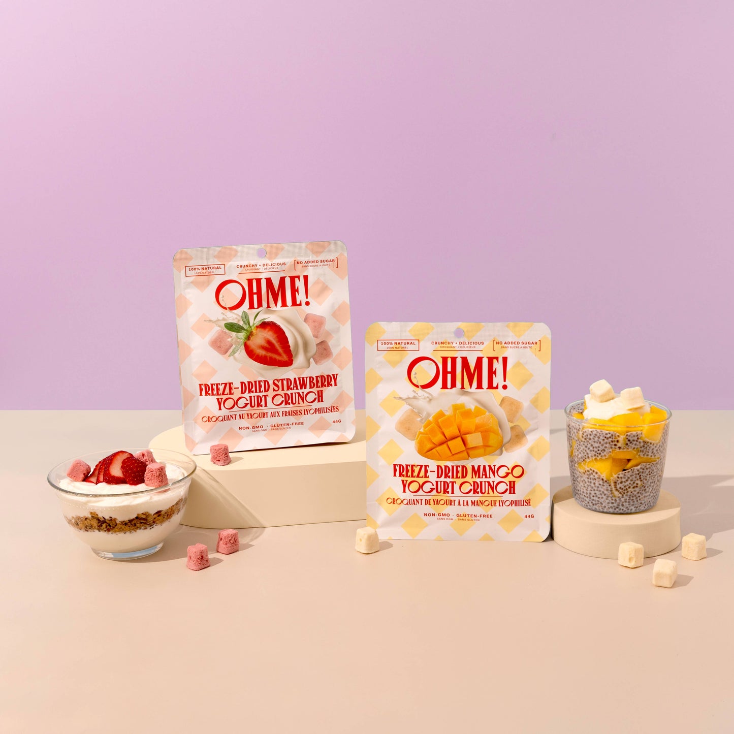Freeze-Dried Strawberry Yogurt Crunch