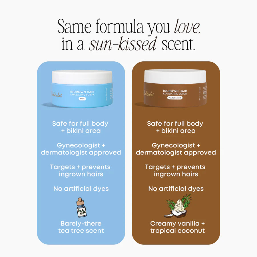 *PRE-ORDER* Vanilla Coconut Ingrown Hair Exfoliating Scrub