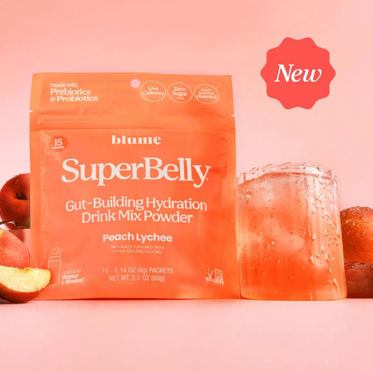 SuperBelly Hydration & Gut Mix, Peach-Lychee