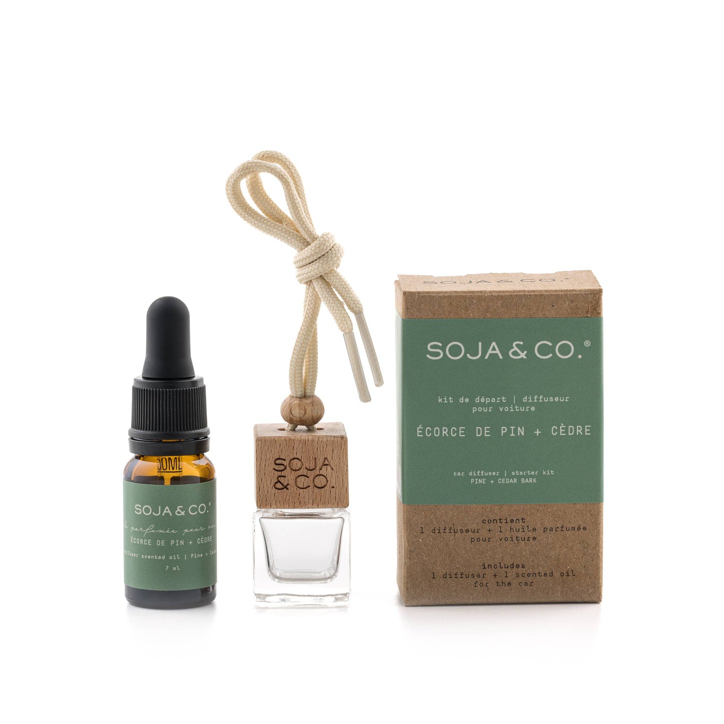 Car diffuser | Pine + Cedar Bark