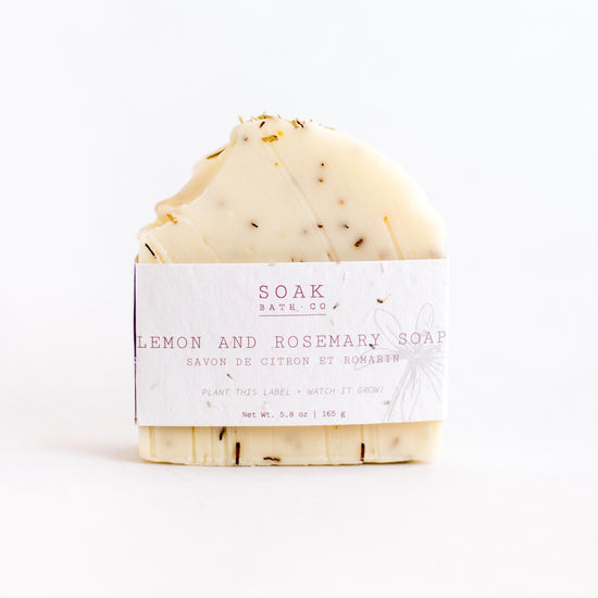 Load image into Gallery viewer, Lemon and Rosemary Soap Bar
