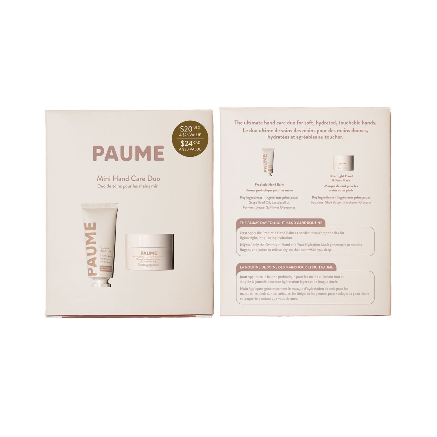 Paume Mini Hand Care Duo Set- Boxed Kit