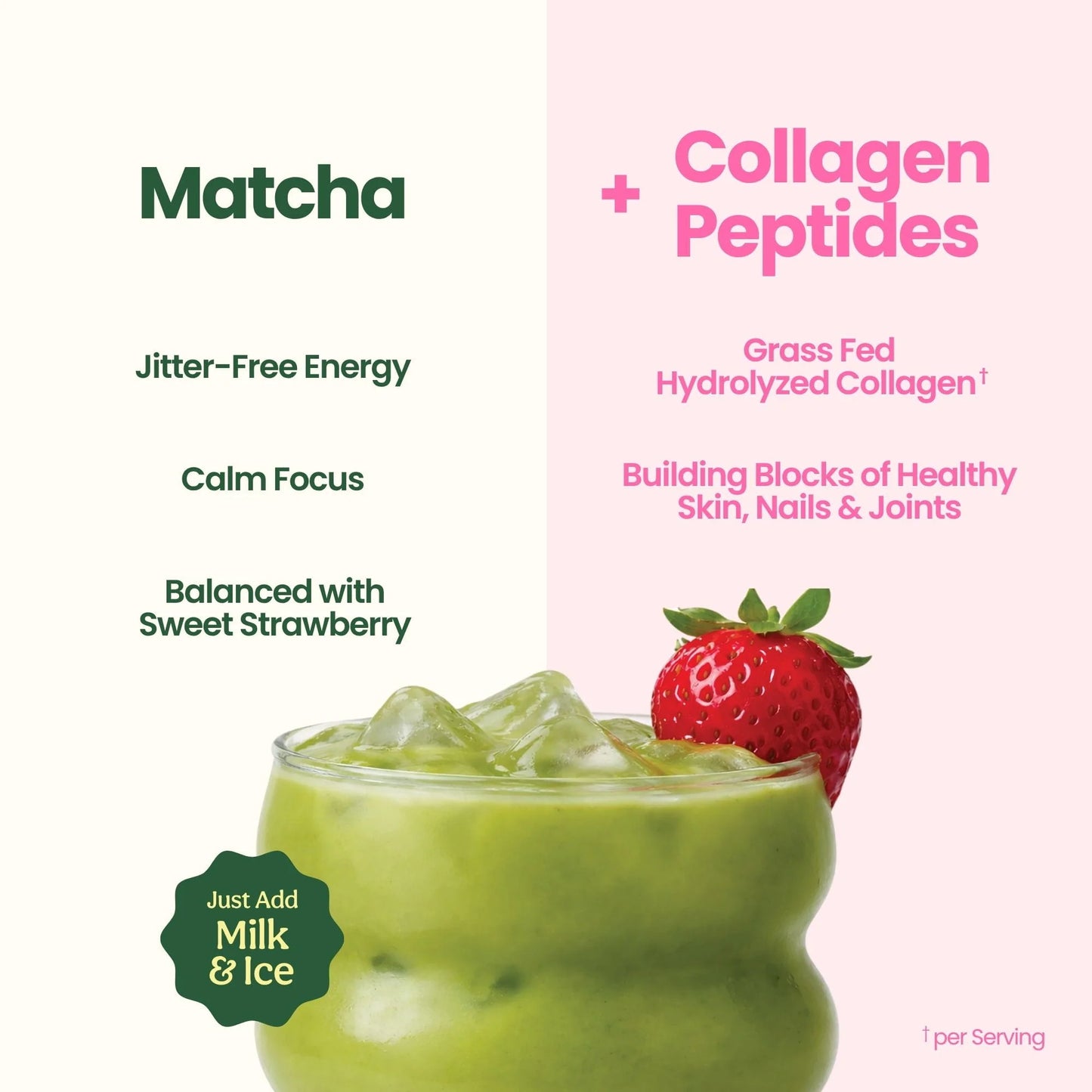 Iced Strawberry Matcha Latte