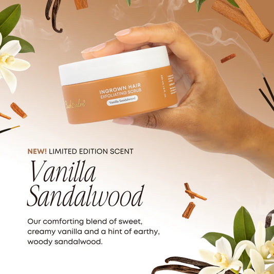 Vanilla Sandalwood Ingrown Hair Exfoliating Scrub