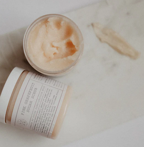 Large Pink Grapefruit Sugar Scrub