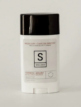Load image into Gallery viewer, Cedarwood + Bergamot  Deodorant- Charcoal+ Magnesium Enriched
