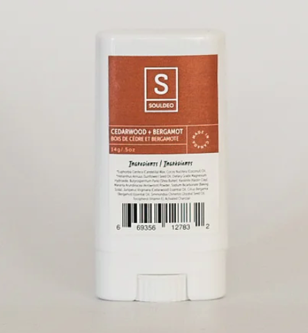 Load image into Gallery viewer, To Go Natural Deodorant - Charcoal Enriched- Cedarwood +Bergamot
