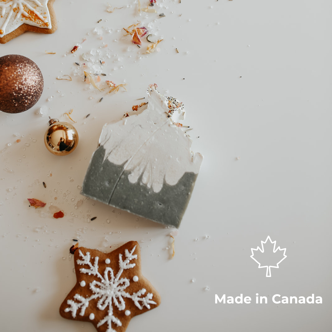 Frosted Forest Soap Bar: Holiday Collection - Canadian Handmade