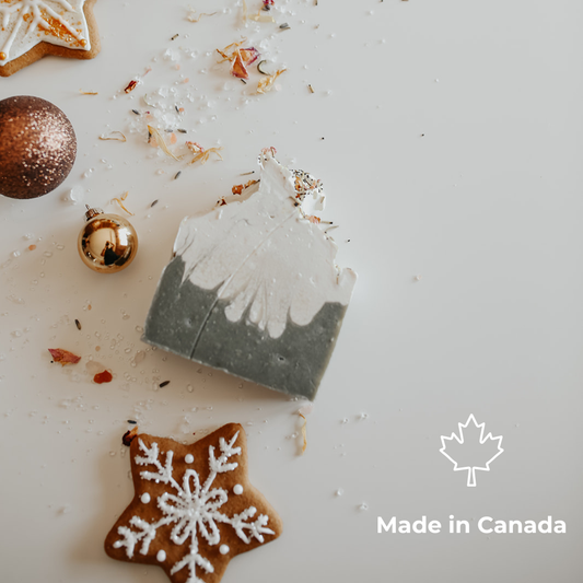 Frosted Forest Soap Bar: Holiday Collection - Canadian Handmade