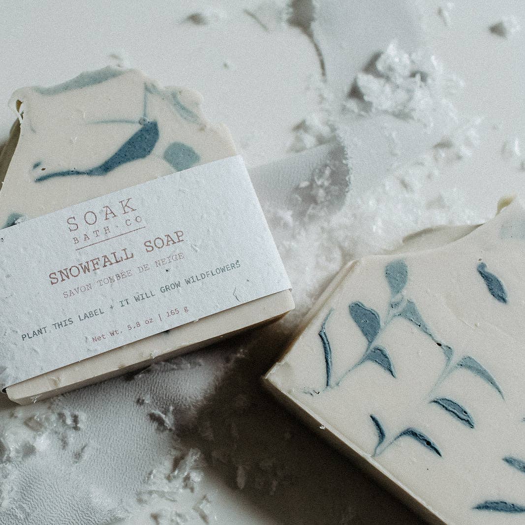 Snowfall Soap Bar - Canadian Handmade