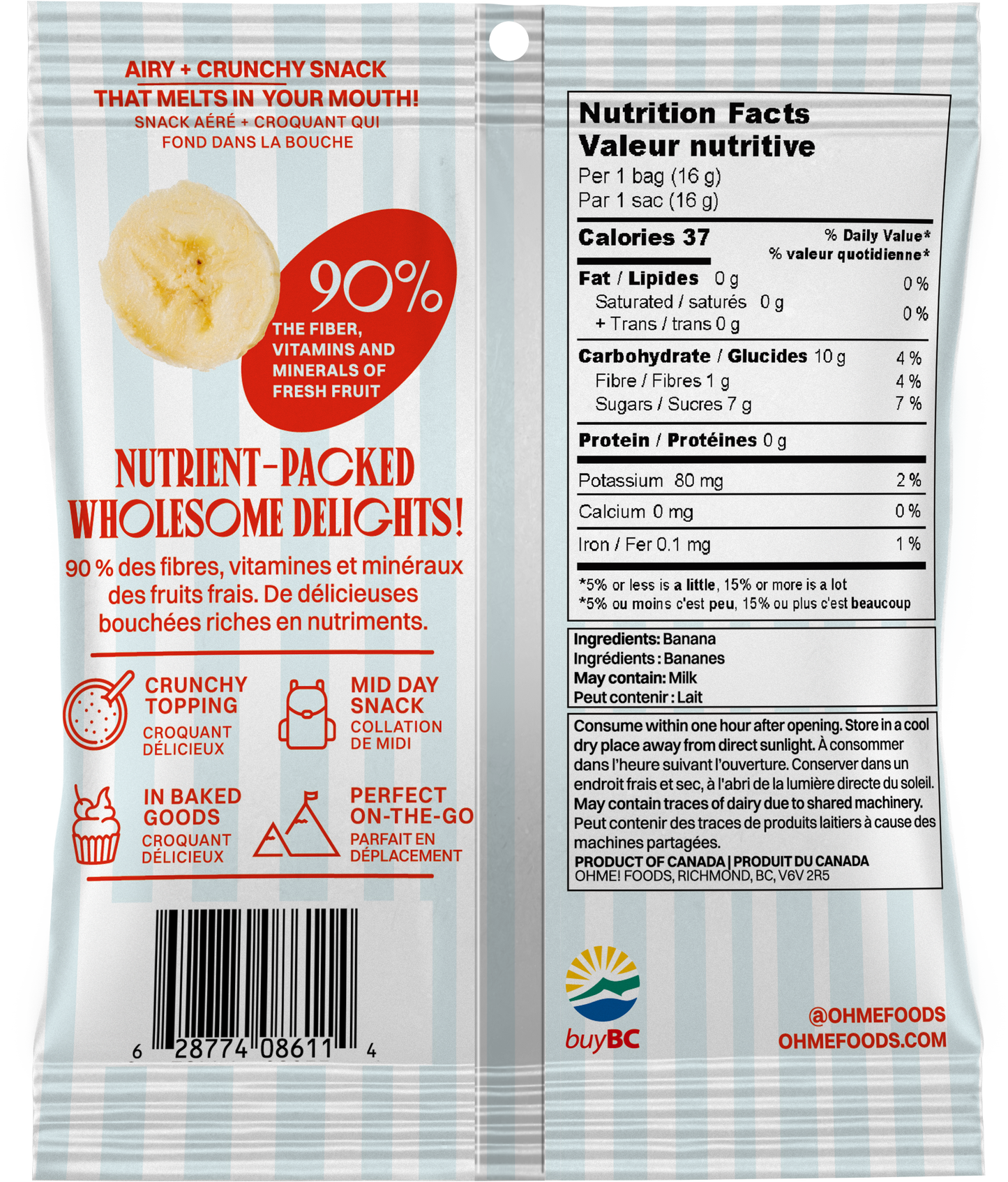 * NEW* Crunchy Banana (Snack Size)
