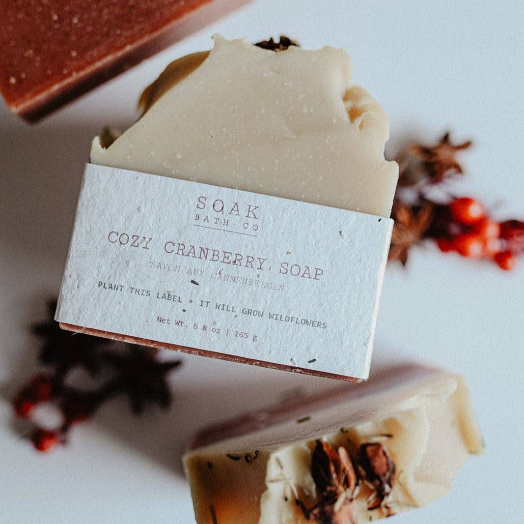 Cozy Cranberry Soap Bar - Made in Canada